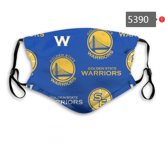 2020 NBA Golden State Warriors #3 Dust mask with filter->nba dust mask->Sports Accessory